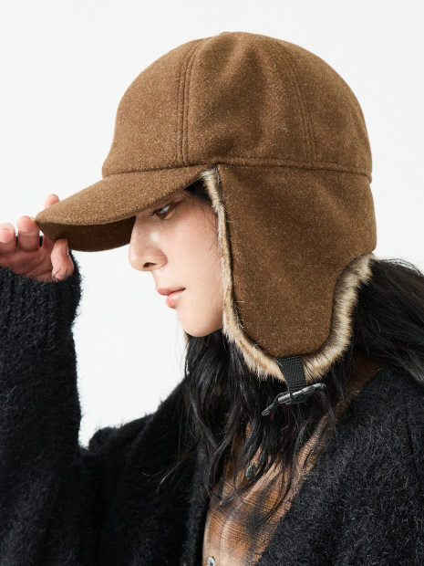 【RUBEN/ルーベン】WOOL LIKED EARCOVE CAP/ウールライクドイヤーカバーキャップ/イヤーカバー/ユニセックス【WEB限定】【予約】