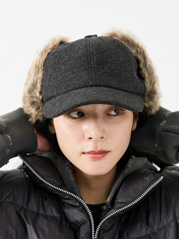 SELECT BY ABAHOUSE (MEN'S) - 【RUBEN/ルーベン】WOOL LIKED EARCOVE CAP/ウールライクドイヤーカバーキャップ/イヤーカバー/ユニセックス【WEB限定】【予約】
