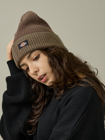 【Dickies / ディッキーズ】EX CIRCLE LOGO PIGMENT KNIT WATCH/ニット帽/ユニセックス【WEB限定】