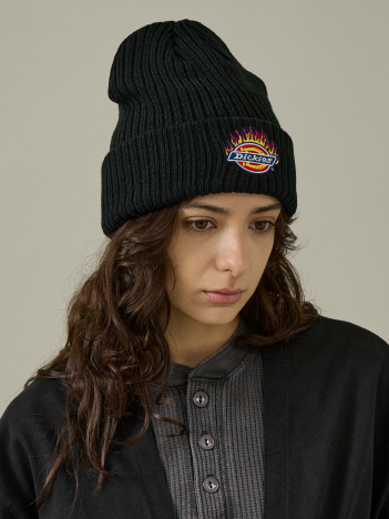 【Dickies / ディッキーズ】EX FIRE LOGO KNIT WATCH/ニット帽/ユニセックス【WEB限定】