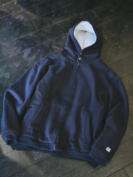 BerBerjin × RUSSELL ATHLETIC 】Pro Cotton Double Face Zip Hoodie