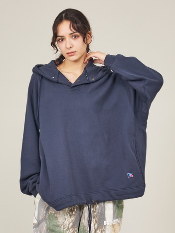 【BerBerJin × RUSSELL ATHLETIC】Double Snap Button Hoodie / 別注