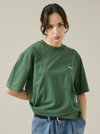 SELECT BY ABAHOUSE (MEN'S) - 【Barbour/バブアー】 DALTON LOGO OS T-SHIRT/ダルトンロゴT/ワンポイント刺繍Tシャツ/ユニセックス