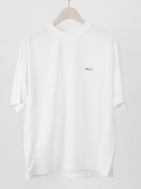 NANGA/ナンガ 】DRY MIX PIVOT SLEEVE TEE/ ロゴプリント Tシャツ/ユニ