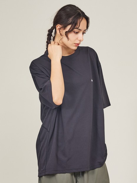 NANGA/ナンガ 】DRY MIX PIVOT SLEEVE TEE/ ロゴプリント Tシャツ/ユニ