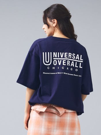 SELECT BY ABAHOUSE (MEN'S) - 【UNIVERSAL OVERALL/ユニバーサルオーバーオール】LOGO BACKPRINT TEE / バックプリントロゴクルーネックTシャツ【予約】