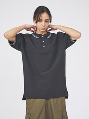 TAION / タイオン】 NON DOWN BASIC JERSEY FABLIC HALF SLEEVE POLO