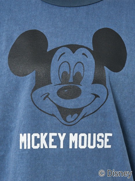 JOHNBULL/ジョンブル】MICKEY MOUSE RINGER T/ミッキーリンガーTシャツ