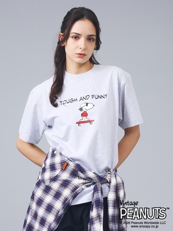 【PEANUTS x BEEFY-T】クルーネック半袖Tシャツ / 26SS / BEEFY-T ヘインズ / ユニセックス / スヌーピー