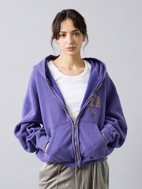 REMI RELIEF / レミ レリーフ】 SP加工 起毛裏毛 ZIPパーカー（AFA