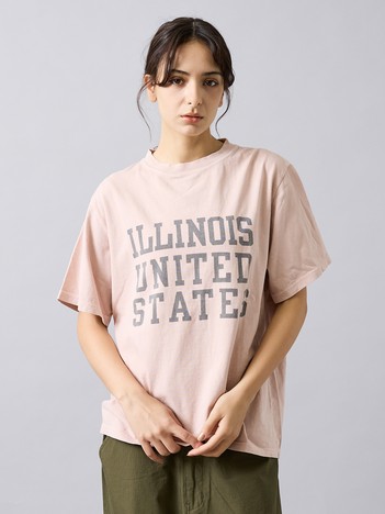 SELECT BY ABAHOUSE (MEN'S) - 【REMI RELIEF / レミ レリーフ】  ILLINOIS / ３段プリント/HARD SP加工 20/天竺 レギュラーTシャツ RN30389137／ユニセックス【予約】