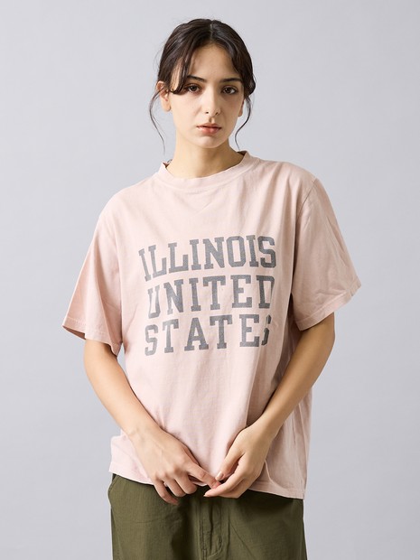 【REMI RELIEF/レミ レリーフ】 ILLINOIS T SHIRT REMI RELIEF / レミ レリーフ】 ILLINOIS / 3段プリント/HARD SP加工