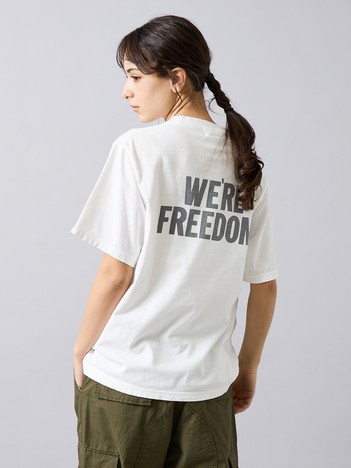 SELECT BY ABAHOUSE (MEN'S) - 【REMI RELIEF / レミ レリーフ】  HARD SP加工 20/- 天竺 レギュラーTシャツ（FREEDOM）バックプリント/RN30389147／ユニセックス【予約】