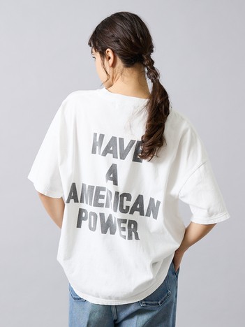 【REMI RELIEF / レミ レリーフ】  HARD SP加工 20/- 天竺 BIGサイズ Tシャツ（THE・バックプリント）RN30389154／ユニセックス
