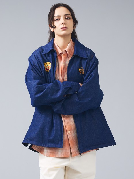 【TAION / タイオン】NON DOWN REVERSIBLE VET BLOUSON ／ノンダウン リバーシブル 刺繍 ブルゾン／ユニセックス 【WEB限定】