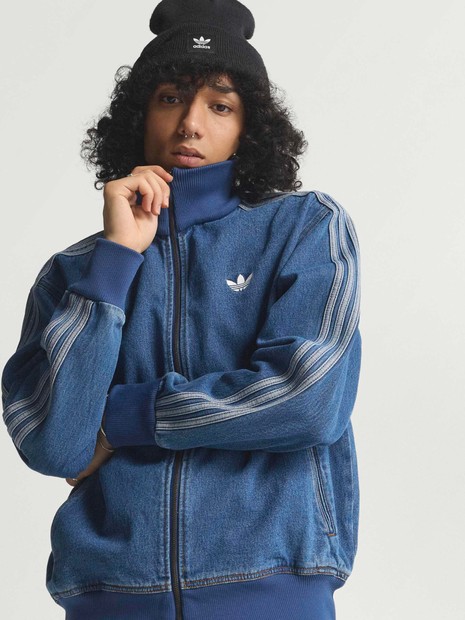 adidas DENIM FIREBIRD TRACKTOP Lサイズ ② adidas /アディダス】 ADICOLOR DENIM FIREBIRD TRACK TOP/ アディ