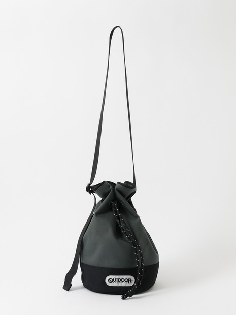 【OUTDOOR PRODUCTS / アウトドアプロダクツ】Two Tone Color Drawstring Bag/ドロスト/ショルダー/ユニセックス【WEB限定】【予約】
