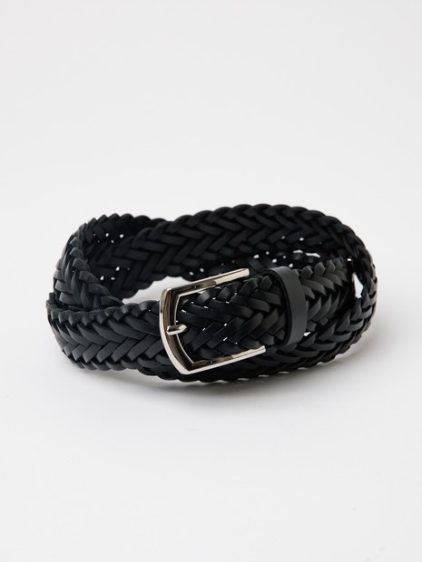 Puntale Leather Plain Belt / ウエスタンベルト/プンターレ レザーメッシュベルトレザーメッシュベルト/ユニセックス