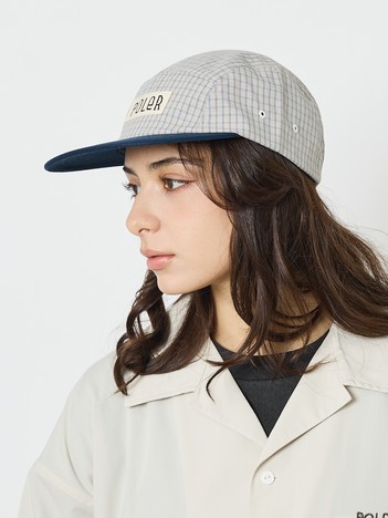 【POLER / ポーラー】チェック 5パネル キャップ / ユニセックス