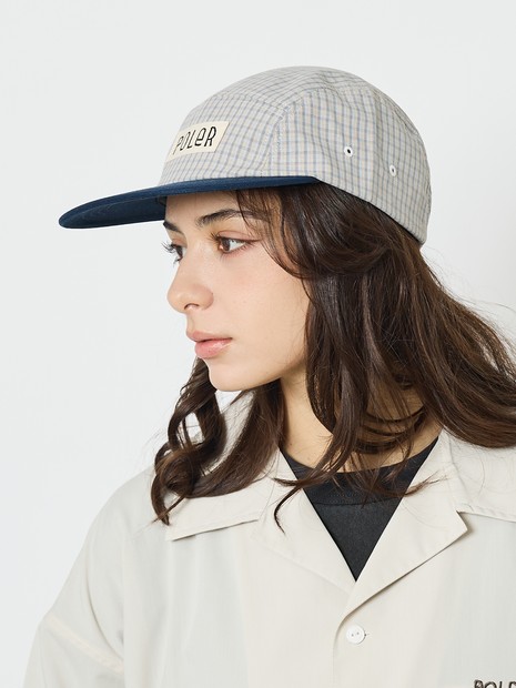 【POLER / ポーラー】チェック 5パネル キャップ / ユニセックス【予約】