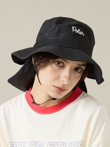 【POLeR/ポーラー】SUNGUARD SURF HAT/サンガード付ハット