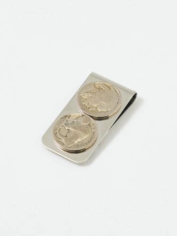 SELECT BY ABAHOUSE (MEN'S) - 【indianjewely/ｲﾝﾃﾞｨｱﾝｼﾞｭｴﾘｰ】ヴィンテージコインシルバー バッファロー ニッケル インディアン/マネークリップ/財布/ウォレット【予約】