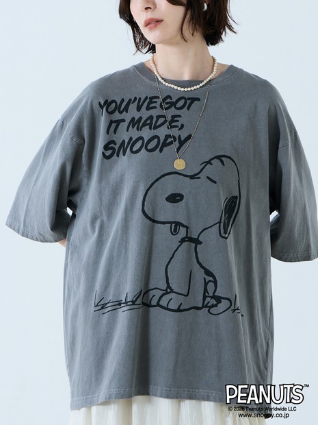【JOHNBULL/ジョンブル】PEANUTS プリントTシャツ / スヌーピー / 半袖