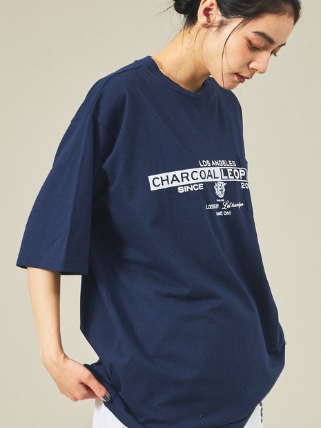 【Americana/アメリカーナ×ORIGINAL Charcoal/オリジナル チャコール】Leopards Print T/プリント/Ｔシャツ/コラボ【WEB限定】