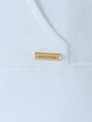 【新品タグ付き】MICA&DEAL サーフニットパーカー　白　36 新品タグ付き】MICA&DEAL サーフニットパーカー 白 36 新品タグ付き