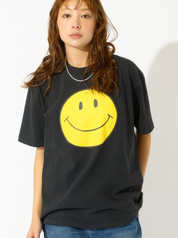 【HANDTEX×Masayoshi Watanabe】スマイル プリントTシャツ / バックプリント