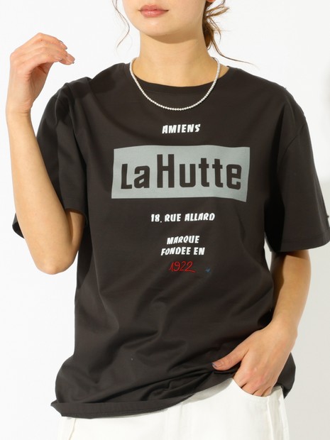 La Hutte ラ　ユット　大人女性必須アイテム La Hutte / ラ ユット】ロゴTシャツ / プリントTシャツ / 半袖【予約