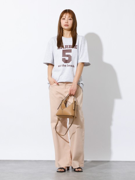 【HealthyDenim/ヘルシーデニム】Barbie5 at the beach/半袖Tシャツ/ロゴTシャツ