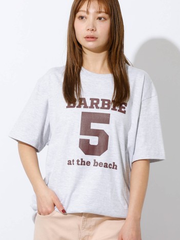 【HealthyDenim/ヘルシーデニム】Barbie5 at the beach/半袖Tシャツ/ロゴTシャツ