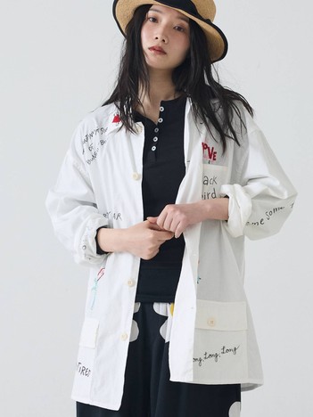 【THRIFTY LOOK/スリフティールック】メモリアルアクティブカバーオール/MEMORIAL ACTIVE COVERALL/シャツ/刺繍/ペイント【WEB限定】