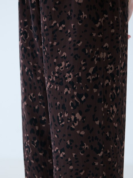 【MICA&DEAL /マイカアンドディール】Print dechine pants / プリントデシンパンツ / レオパードイージーパンツ