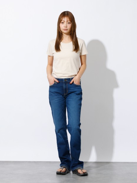 【GUESS JEANS/ゲスジーンズ】GJ MIDRISE STRAIGHT/ デニム ストレートジーンズ