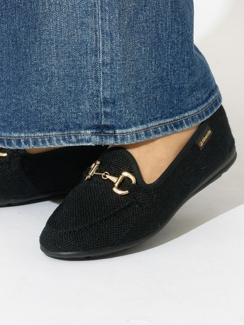 【ALBEROLA / アルベローラ】ラフィア調 ビットローファー / フラットシューズ