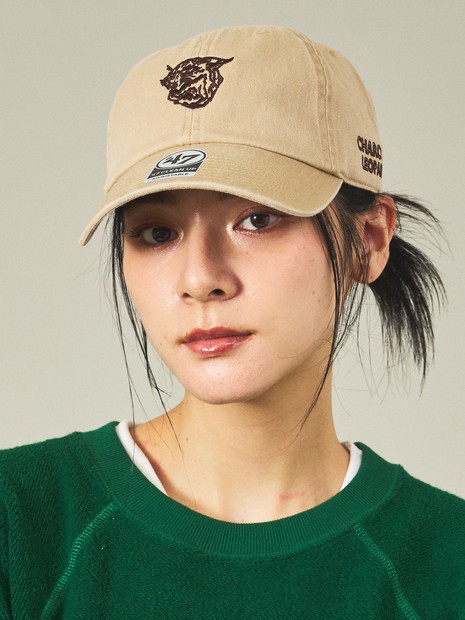 【ORIGINAL Charcoal × Americana】Leopards キャップ / ベースボールキャップ / 刺繍【オリジナル チャコール × アメリカーナ】コラボレーション