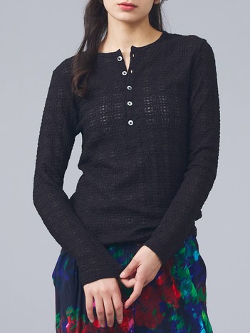 SELECT BY ABAHOUSE (Ladie's) - 【Le Melange/ル・メランジュ】ラッセルヘンリープルオーバー/ヘンリーネック/ラッセルレース【WEB限定】