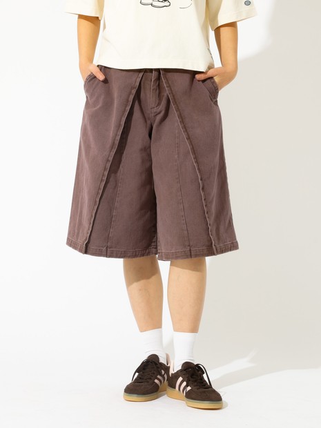 157/イチゴーナナ】HALF TUCK SHORTS/ハーフパンツ/157F515 /デニム