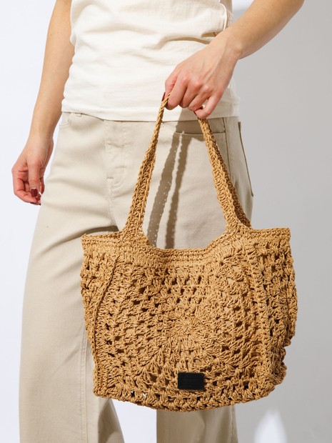 Swaraj /スワラージ】手編みペーパーラフィアトートBAG/トートバッグ