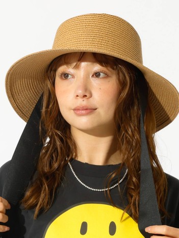 【Ruben/ルーベン】リボン付き麦わらハット/RUS-8309【WEB限定】