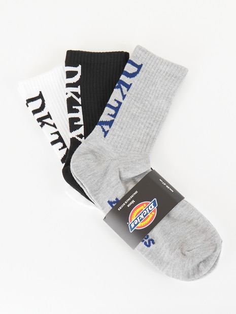 Dickies / ディッキーズ】3P縦ロゴソックス/3足パック縦ロゴデザイン