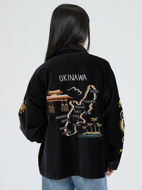 米軍 スーベニア ツアー ジャケット 沖縄 日本 和柄 THRIFTY LOOK / スリフティールック】OKINAWA SOUVENIR JACKET