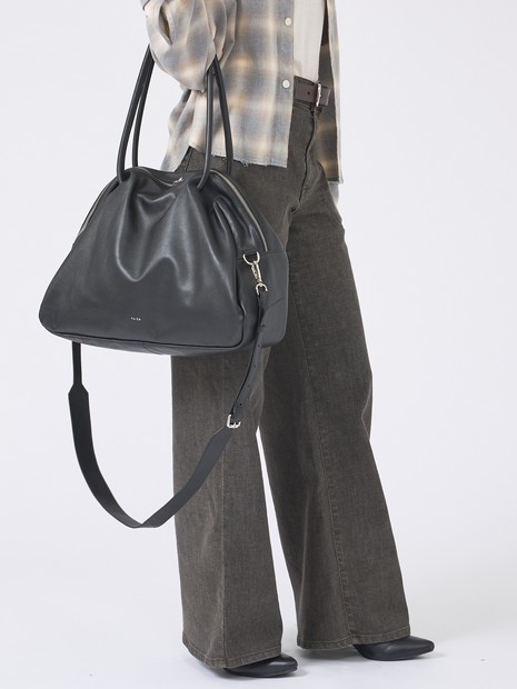 YArKA/ヤーカ】real leather sharp & soft mix nuance bag Lサイズ