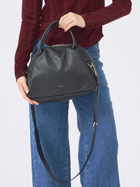 YArKA/ヤーカ】real leather sharp & soft mix nuance bag Mサイズ