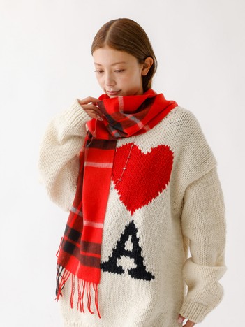 【TWEEDMILL / ツイードミル】Lambswool Scarf / ラムウールマフラー/ユニセックス/25-190cm