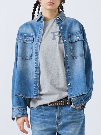 【Healthy denim / ヘルシーデニム】Almond/デニムシャツ/【WEB限定】