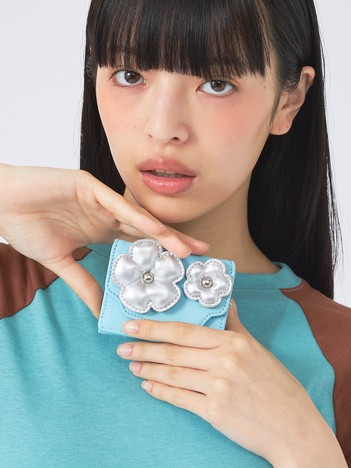 【Casselini/キャセリーニ】フラワーぷっくりウォレット/財布/花【WEB限定】