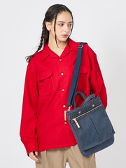 ABAHOUSE les essentiels】定番2wayショルダー / スプリットレザー 
